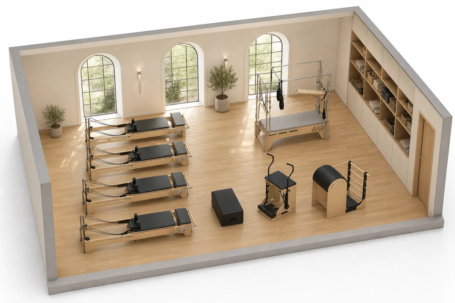 Pilates-студия NextPilates на шесть реформеров с персональной зоной